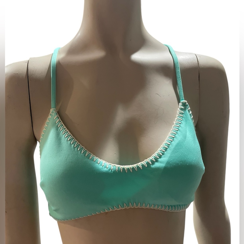 VICTORIA’S SECRET 2025 Spring green (light teal) bikini top NWOT size M
